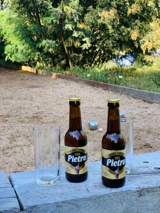 F2 Avec Jacuzzi, Petanque, A 3 Min Mer, Dans Grande Propriete Porticcio  Exterior foto