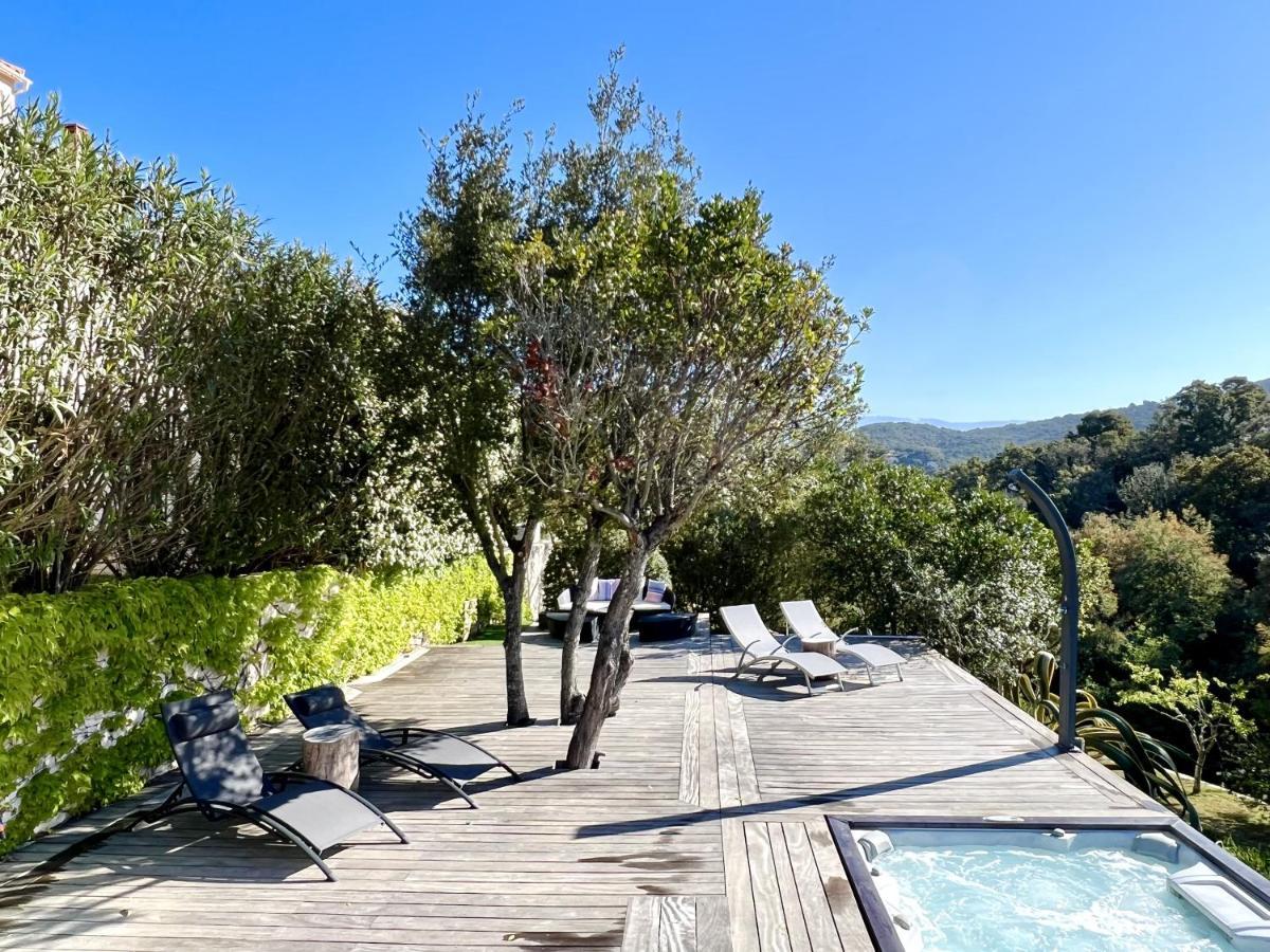 F2 Avec Jacuzzi, Petanque, A 3 Min Mer, Dans Grande Propriete Porticcio  Exterior foto